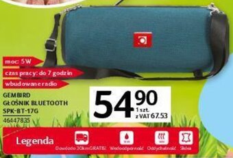 Selgros Gembird Głośnik Bluetooth SPK-BT-17G oferta