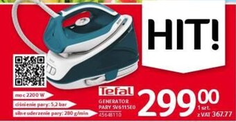 Selgros Tefal Generator Pary SV6115E0 oferta