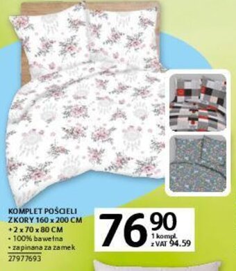 Selgros Komplet Pościeli z kory 160 x 200 cm oferta