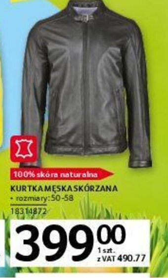 Selgros Kurtka męska skórzana oferta