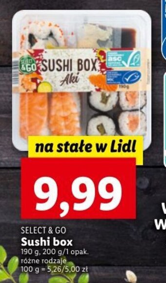 Lidl Select&Go Sushi box 190-200g oferta