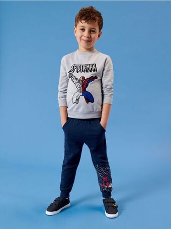 Sinsay Spodnie dresowe jogger spiderman oferta