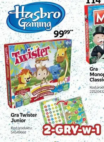 Empik Hasbro Gaming Gra twister Junior oferta