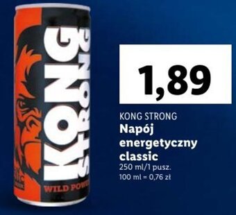 Lidl Kong Strong Napój energetyczny classic 250ml oferta