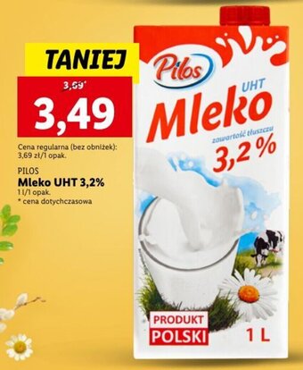 Lidl Pilos mleko UHT 3,2% 1l oferta