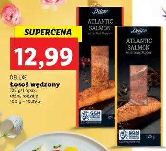 Lidl Deluxe łosoś wędzony 125g oferta