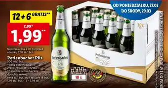 Lidl Perlenbacher pils 500ml oferta