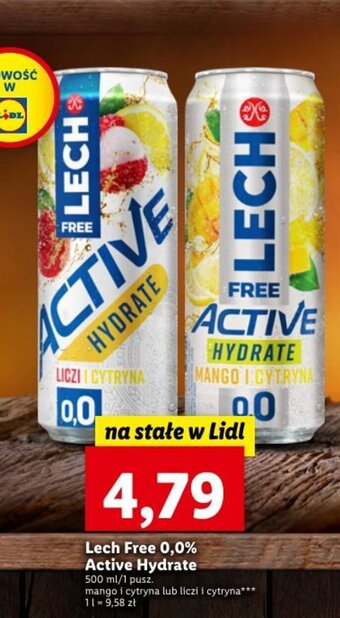 Lidl Lech free 0,0% active hydrate 500ml oferta
