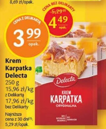 Delikatesy Centrum Delecta Krem Karpatka 250g oferta
