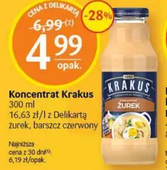 Delikatesy Centrum Krakus Koncentrat 300ml oferta