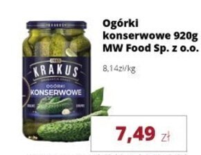 Torimpex Krakus ogórki konserwowe 920 g oferta