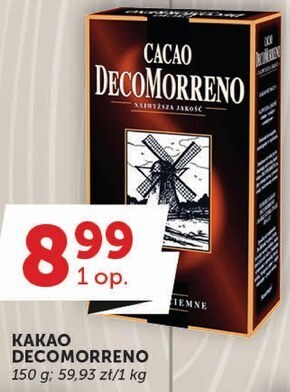 Groszek Decomorreno kakao o obniżonej zawartości tłuszczu 150 g oferta