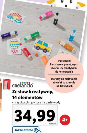 Lidl Zestaw kreatywny crelando oferta
