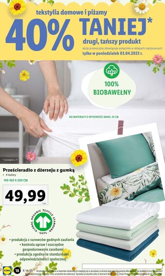 Lidl Prześcieradło z dżerseju gumką 140-160 x 200 cm oferta