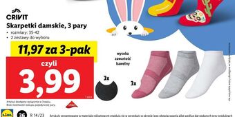 Lidl Skarpetki damskie crivit oferta