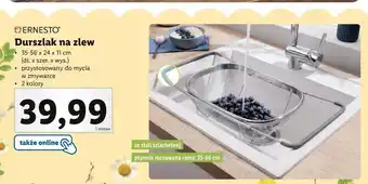 Lidl Durszlak na zlew ernesto oferta