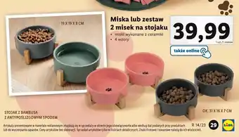 Lidl Miski na stojaku zoofari oferta