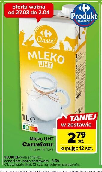 Carrefour Express Mleko 1.5% carrefour classic oferta