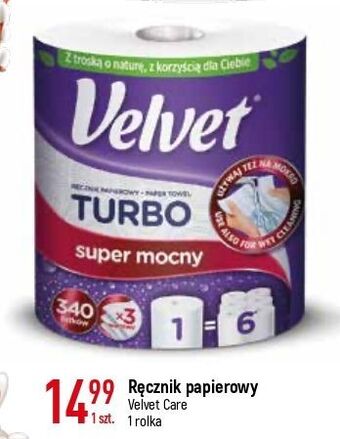 E.Leclerc Ręcznik papierowy velvet turbo oferta