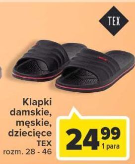 Carrefour Klapki damskie 36-41 tex oferta