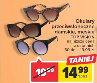 Carrefour Okulary przeciwsłoneczne damskie top vision oferta