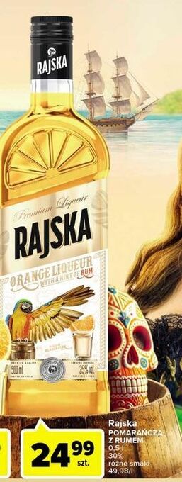 Carrefour Likier rajska pomarańcza + rum oferta