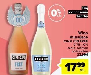 Carrefour Wino cin&cin free oferta