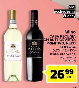 Wino wytrawne casa pecunia nero d'avola