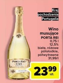 Carrefour Wino białe połwytrawne portarei 1745 oferta