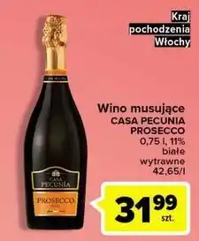 Carrefour Wino wytrawne casa pecunia prosecco doc oferta