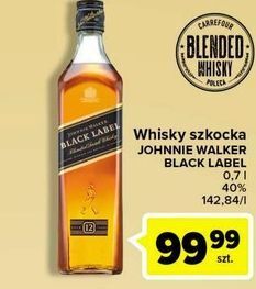 Carrefour Whisky johnnie walker black label oferta