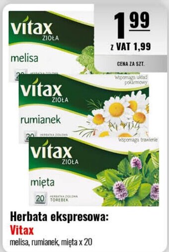 Eurocash Vitax Herbata ekspresowa oferta