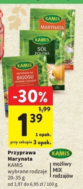 Intermarche Sól ziołowa kamis oferta