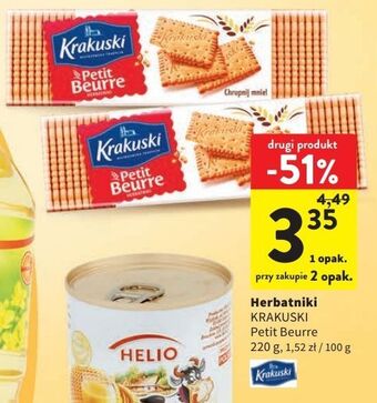 Intermarche Herbatniki krakuski petit beurre oferta
