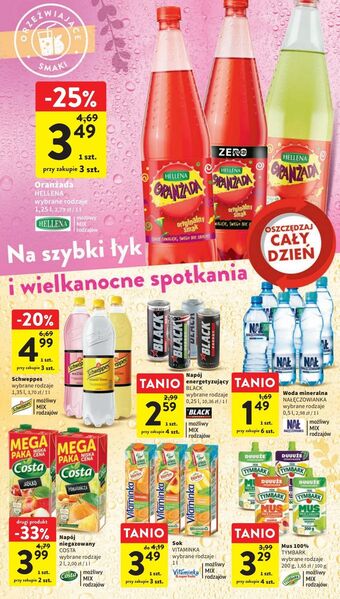 Intermarche Oranżada czerwona hellena oferta
