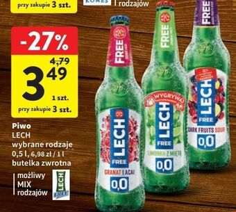 Intermarche Piwo lech free limonka z miętą oferta
