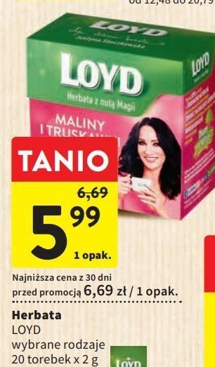 Intermarche Herbata malina-truskawka loyd tea the magic experience oferta