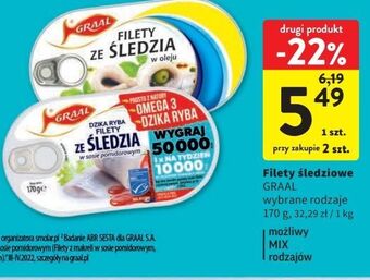 Intermarche Filety ze śledzia w oleju graal oferta
