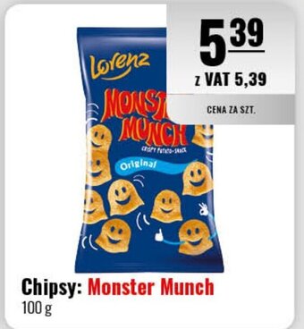 Eurocash Lorenz chipsy Monster Munch 100g oferta