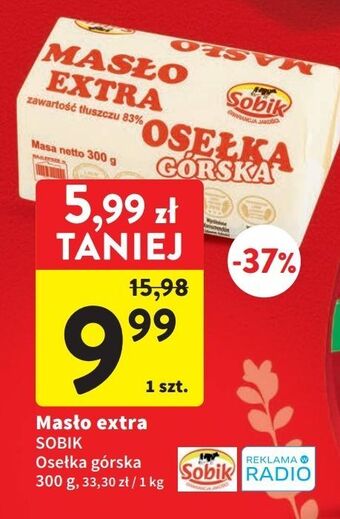 Intermarche Masło osełka górska sobik oferta