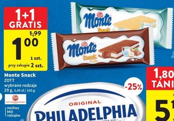 Intermarche Baton mleczny zott monte snack oferta