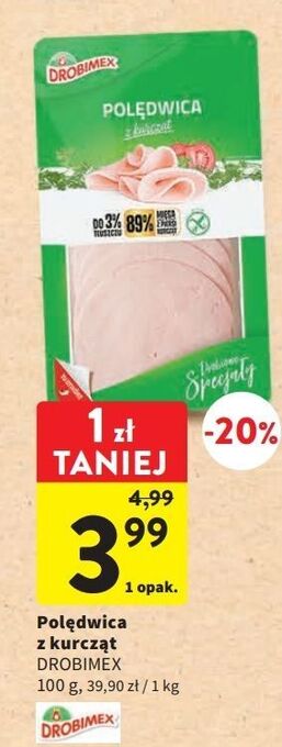 Intermarche Polędwica z kurcząt drobimex oferta