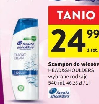 Intermarche Szampon do włosów classic clean head&shoulders oferta