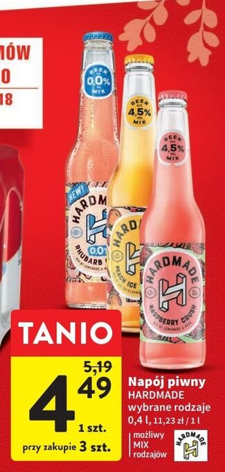 Intermarche Piwo hardmade peach ice tea crush oferta