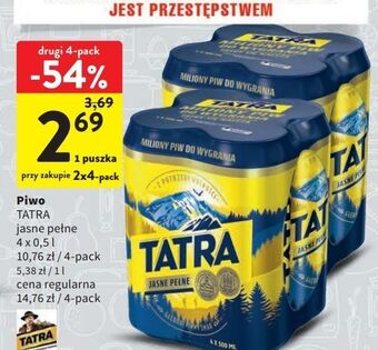 Intermarche Piwo tatra jasne pełne oferta