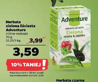 Netto Herbata zielona mięta i jabłko oferta