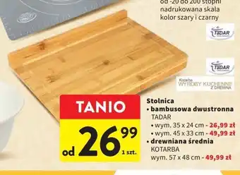 Intermarche Stolnica bambusowa 45 x 33 cm tadar oferta