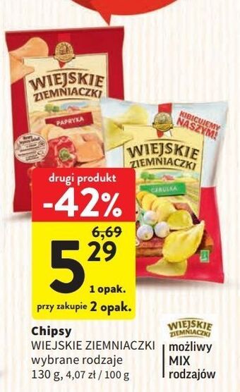 Intermarche Chipsy cebulka z ogródka lorenz wiejskie ziemniaczki oferta
