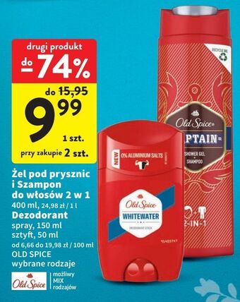 Intermarche Dezodorant old spice whitewater oferta