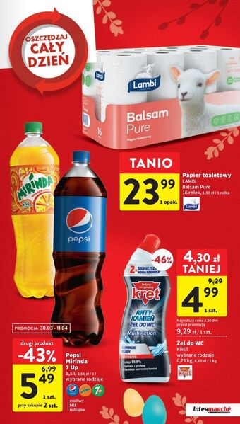 Intermarche Napój orange mirinda oferta